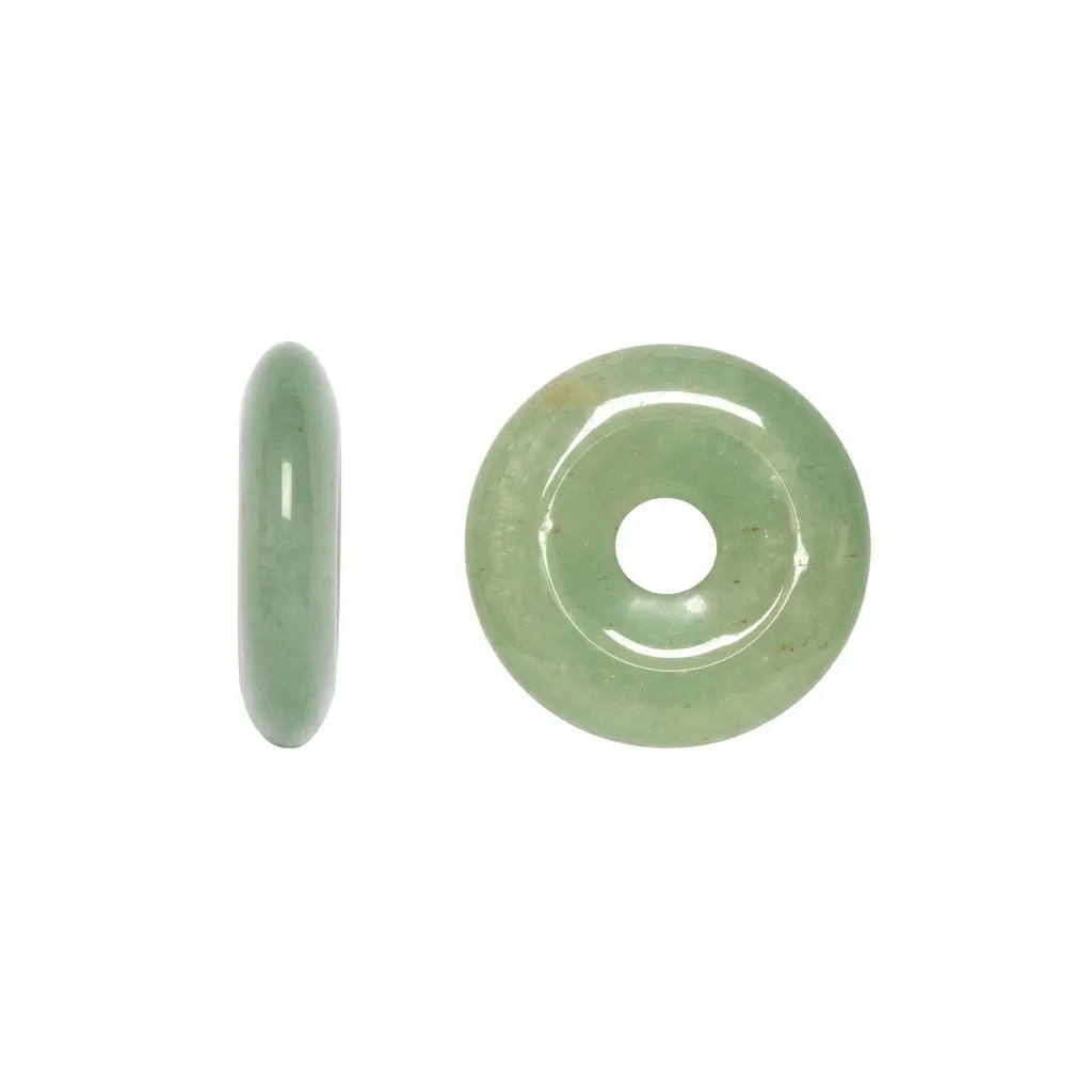 Sterling silver 5x20mm flat donut charm pendant.