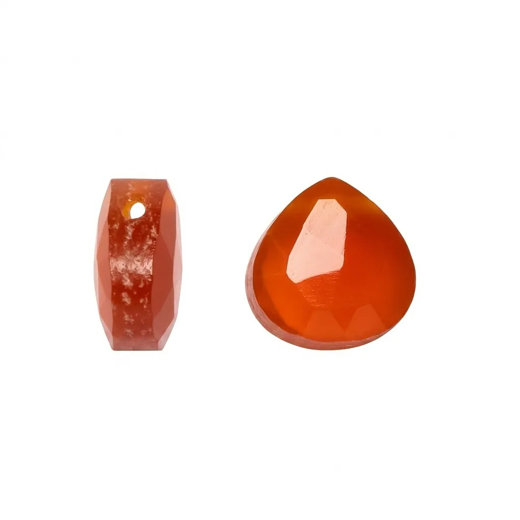 Sterling silver heart semi-precious stone charm pendant
