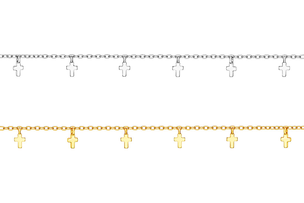 Collar plata 925 doce cruces