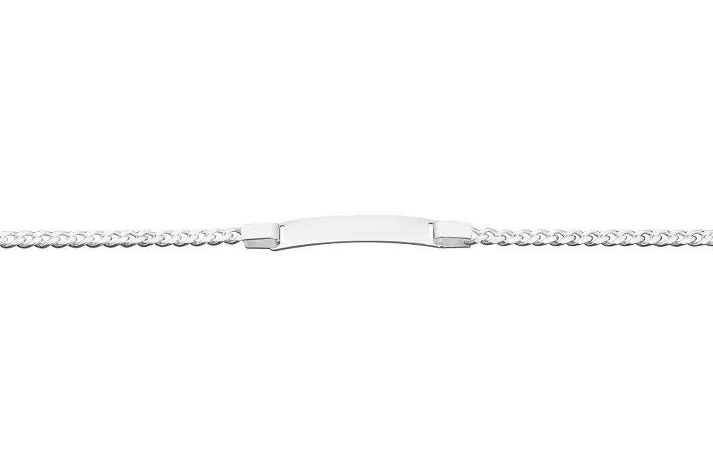 Sterling silver children's curb ID bracelet