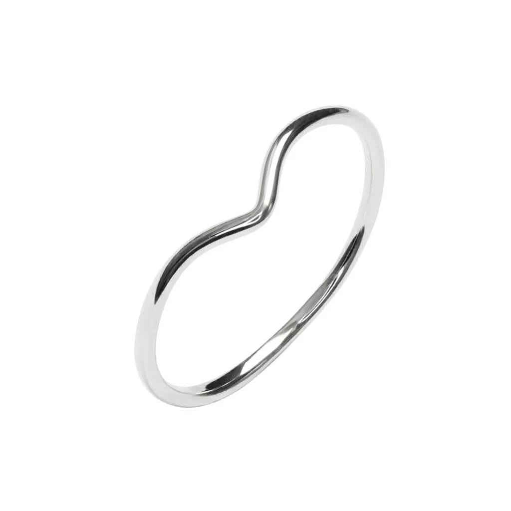 [19305RTA1000PL] Sterling silver V-ring (EU size 50)