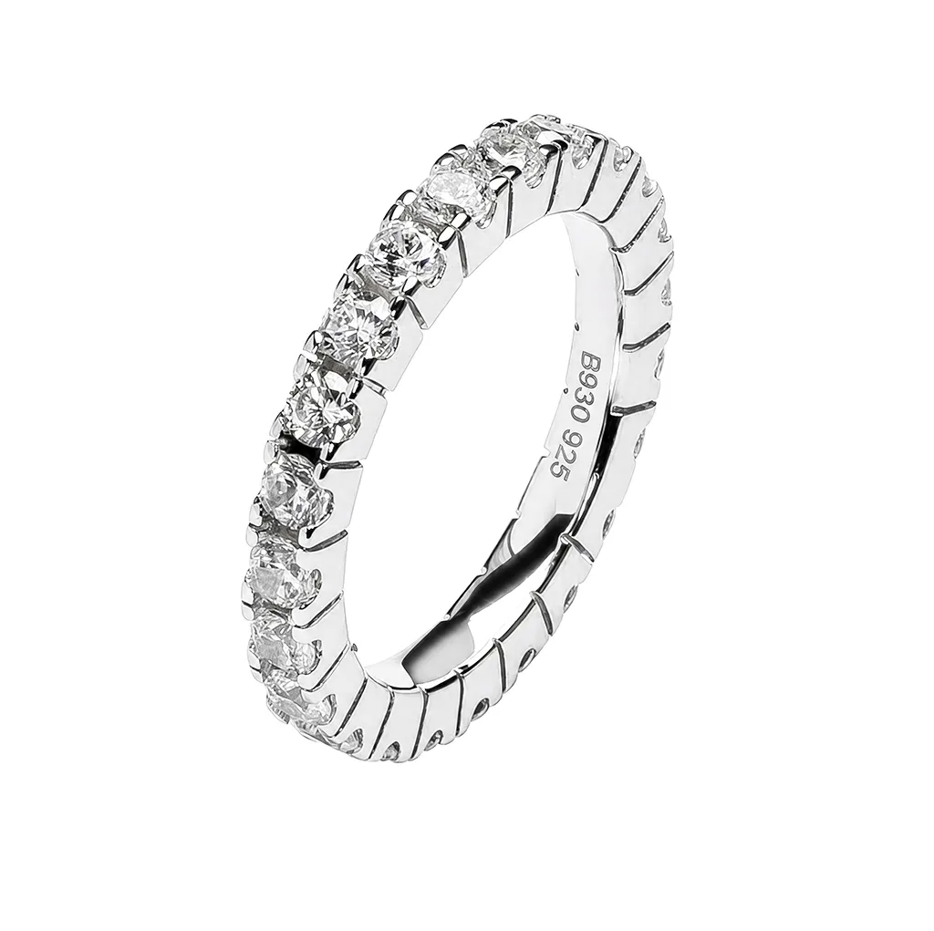 Anillo plata 925 alianza con circonitas 2.50mm