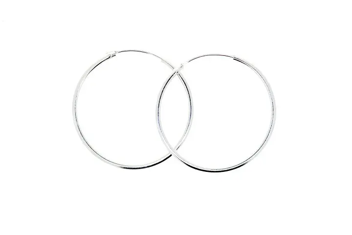 Pendiente aro redondo hilo 1.2mm de 25 a 80mm