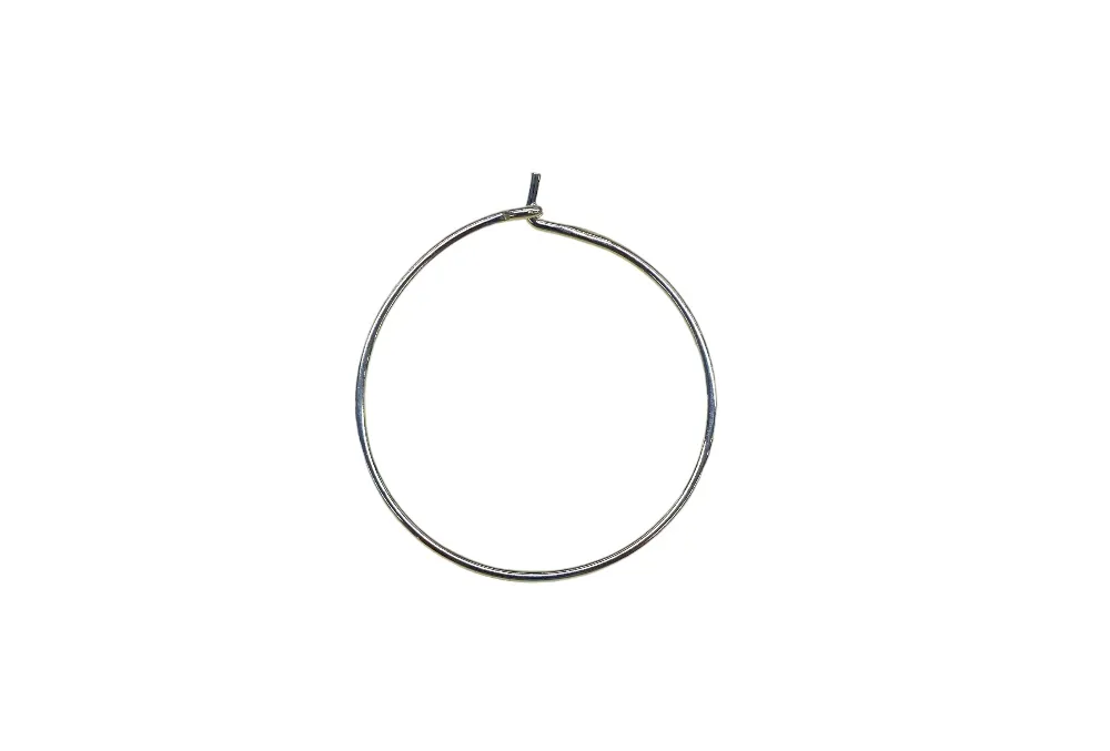 Base aro pendiente plata 925 de 16/23/35mm (pack de 10)