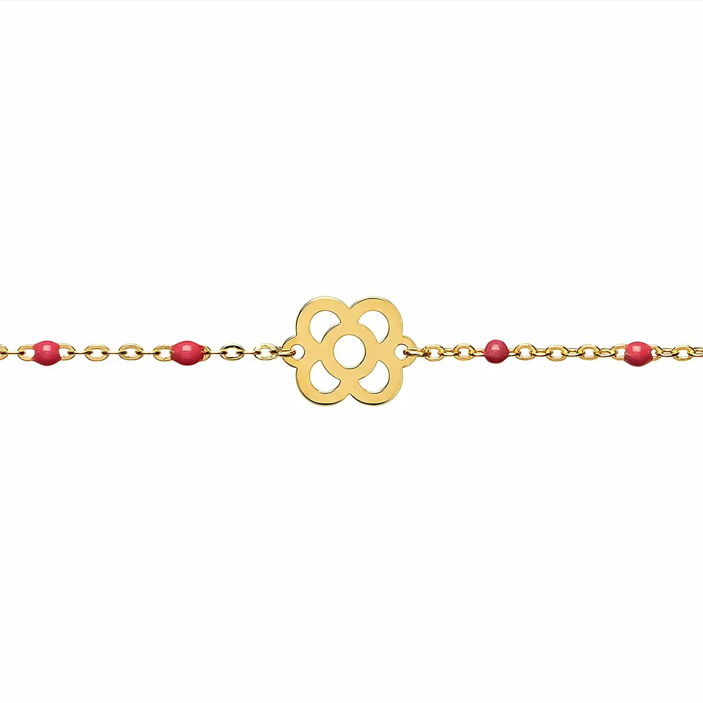 Sterling silver Barcelona flower bracelet