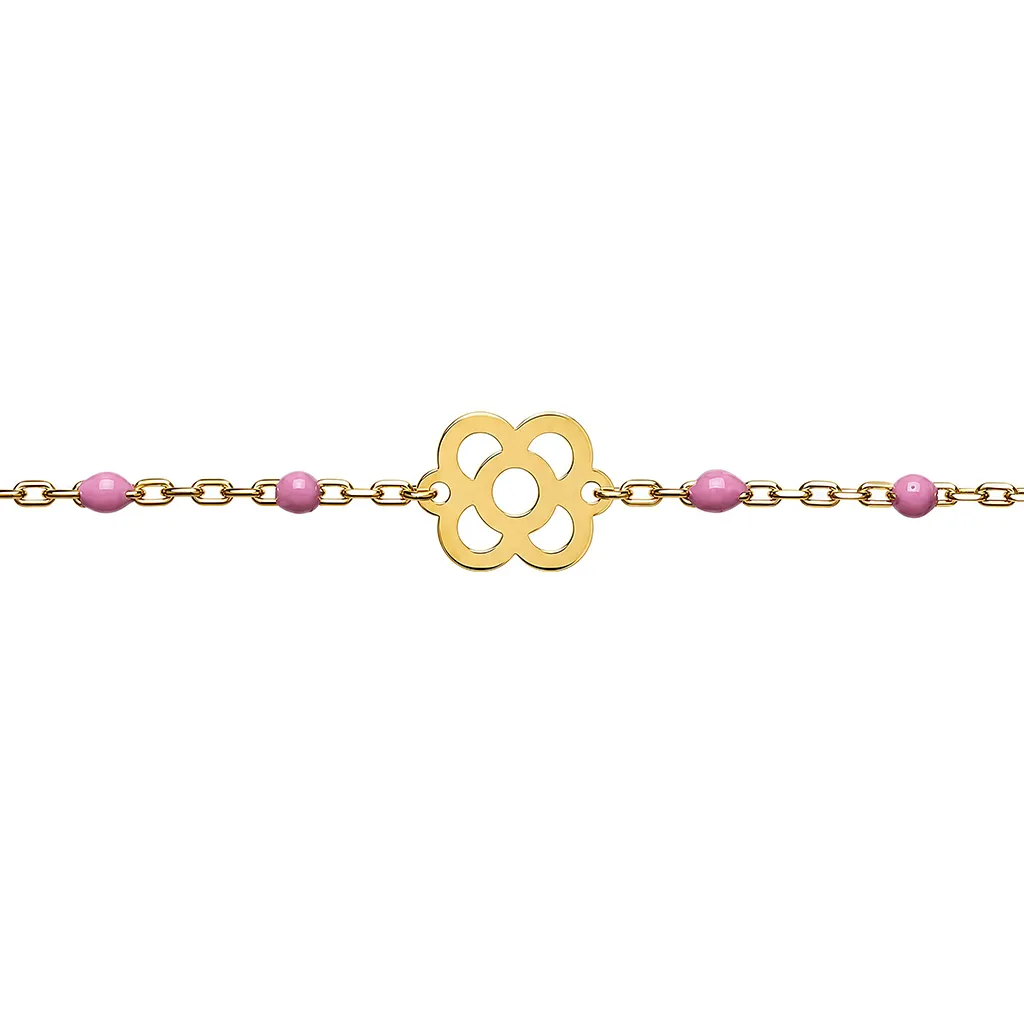 Sterling silver Barcelona flower bracelet