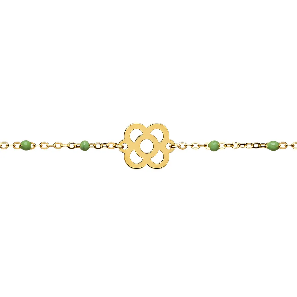 Sterling silver Barcelona flower bracelet