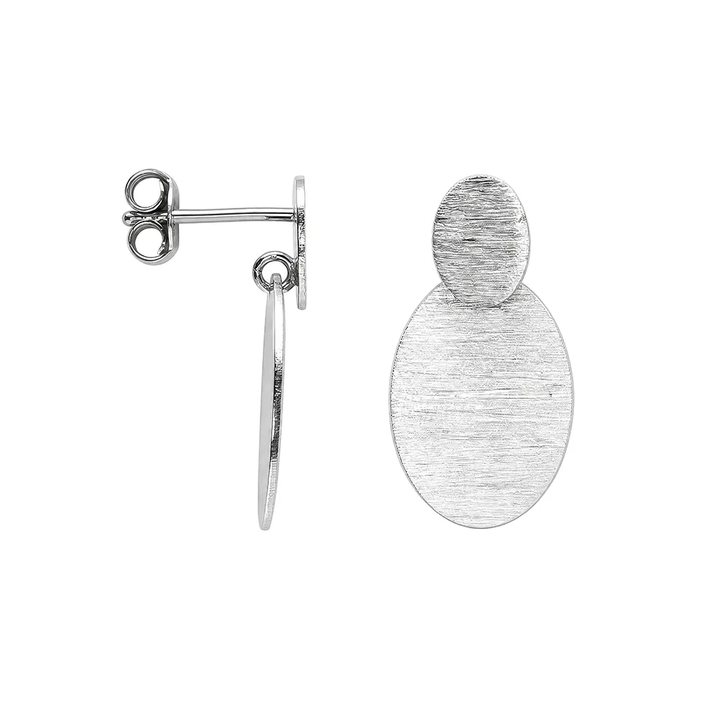 Pendiente plata 925 óvalo