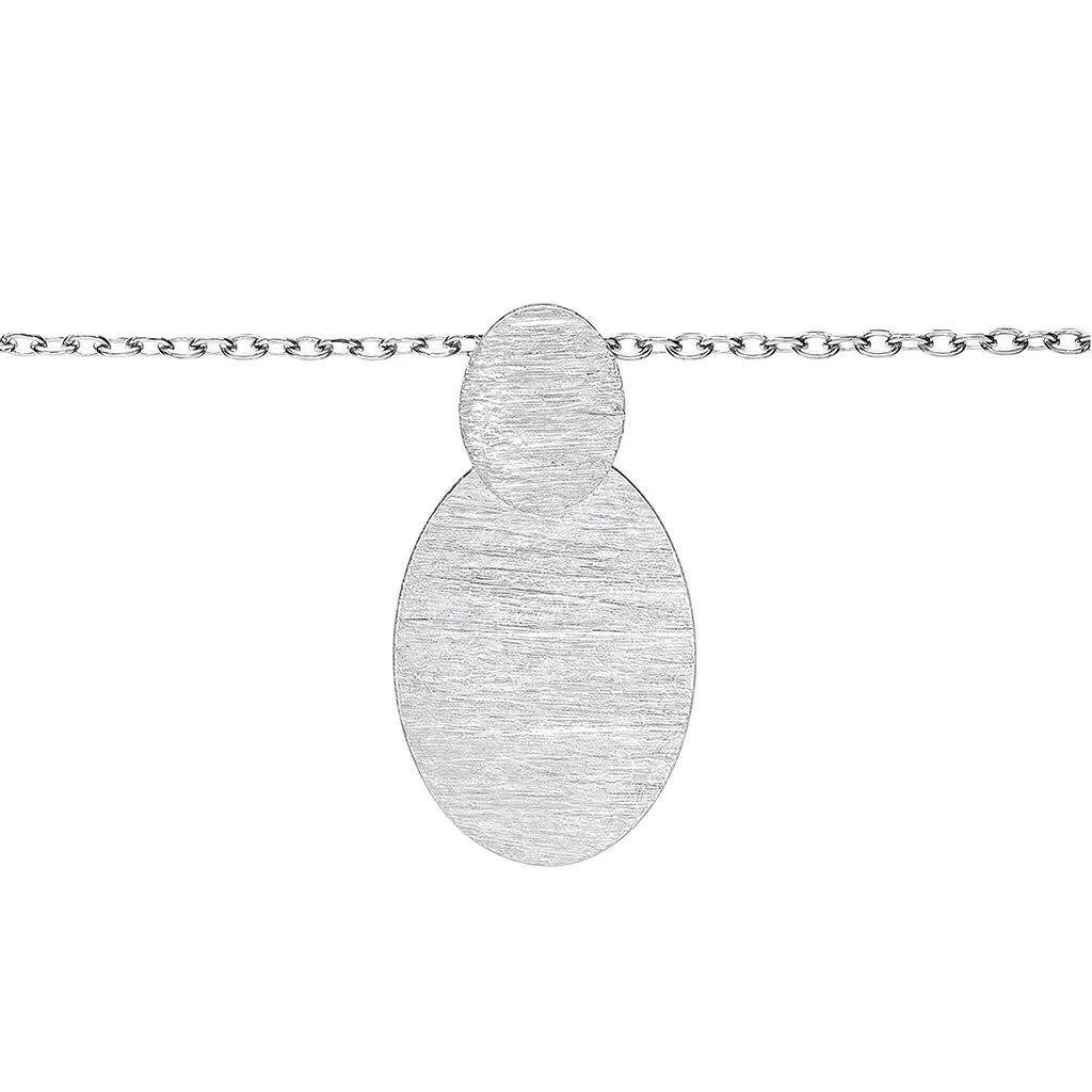Sterling silver ovals necklace
