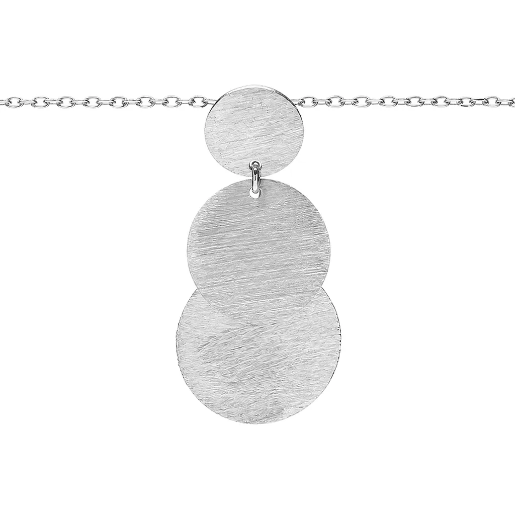 Collar plata 925 tres círculos