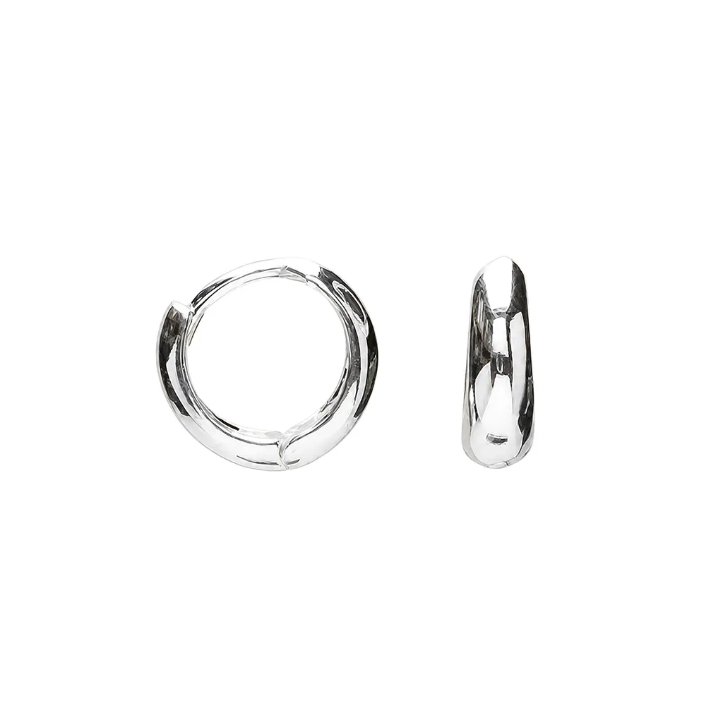 Sterling silver hoop earring