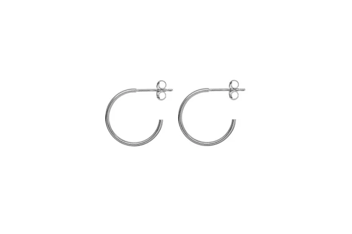 Pendiente aro tubo redondo plata 925 de 1.5mm (de 15mm a 60mm)