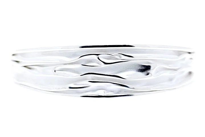 [18715BMA00PL] Irregular Sterling Silver Bracelet
