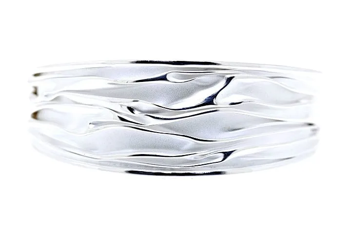 Irregular Sterling Silver Bracelet