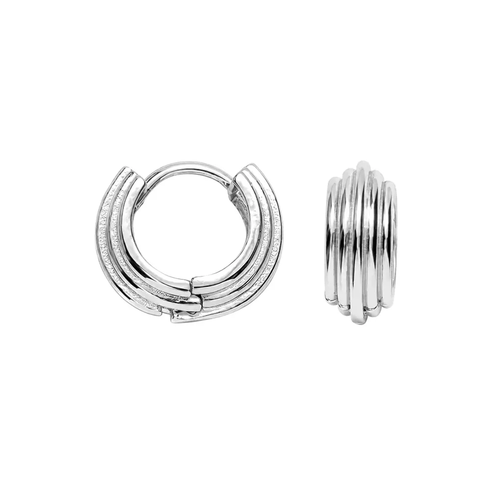 Sterling Silver 925 Hoop Earring
