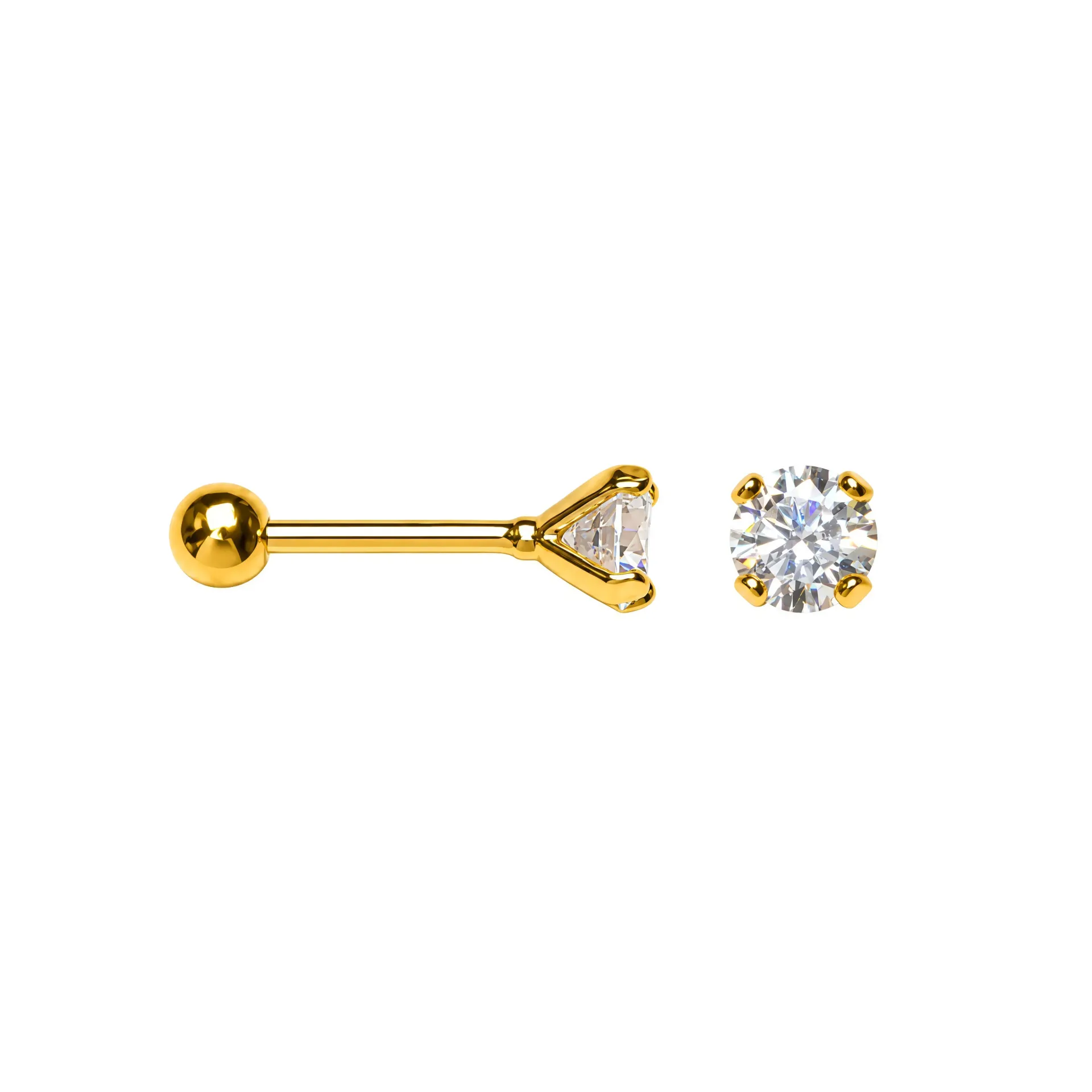 [19733EE030ZBLDO] Pendiente plata 925 circonita redonda 3mm/4mm montura 4 grapas (3MM)