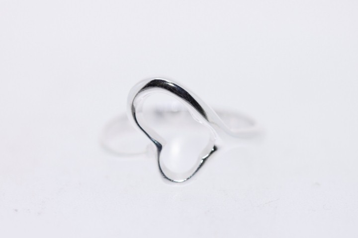 Ring silver 925 heart
