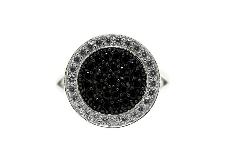 [00750A121WNE] Silver 925 ring cz (EU size 52)
