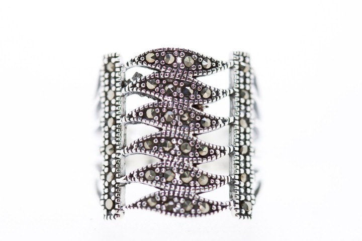 Ring silver 925 marcasite