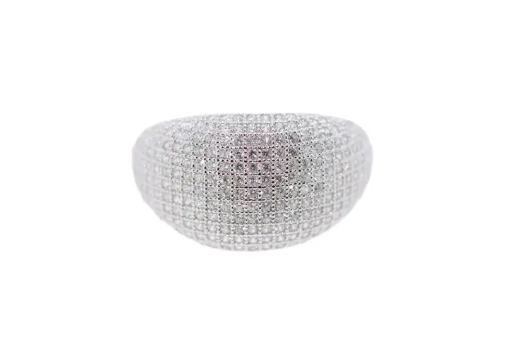 Anillo plata 925 con micropavé de circonitas 