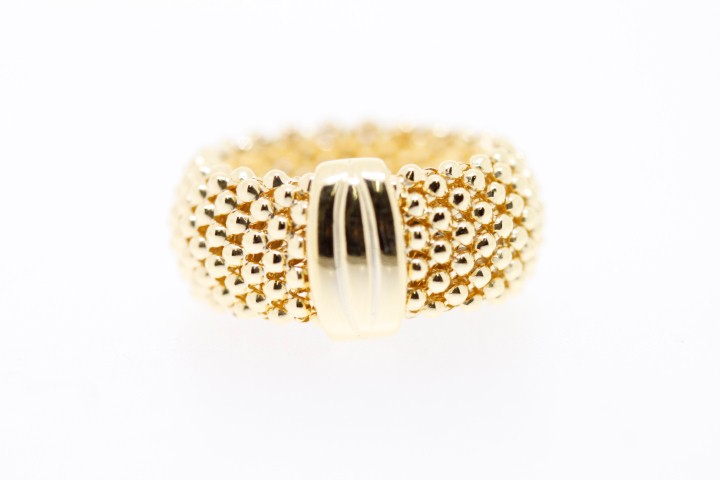 [05783A1200DO] Anillo plata baño  (Talla 12, Oro)