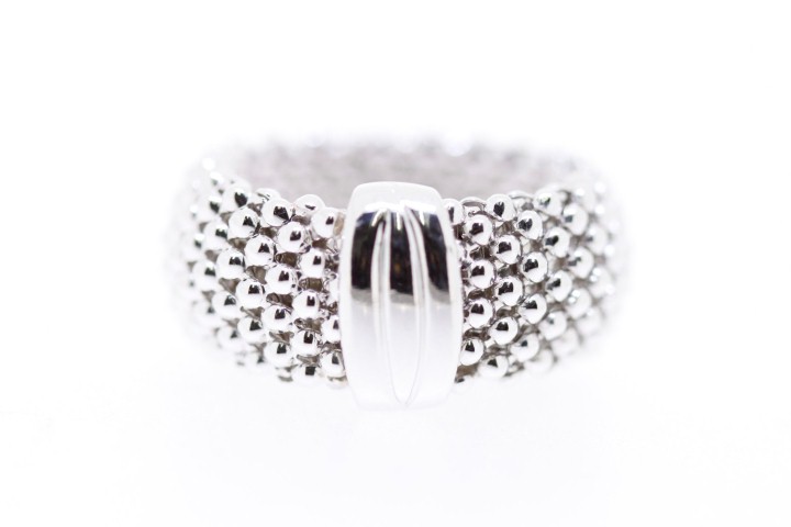 Anillo plata baño 