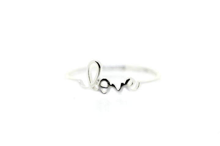 Anillo plata 925 love 