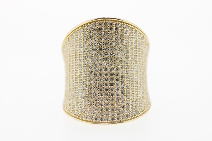 Ring silver 925 cz microsetting