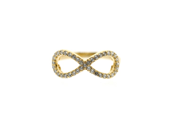 Anillo plata 925 cz infinito 