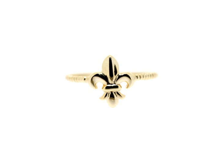 Silver 925 ring lily flower