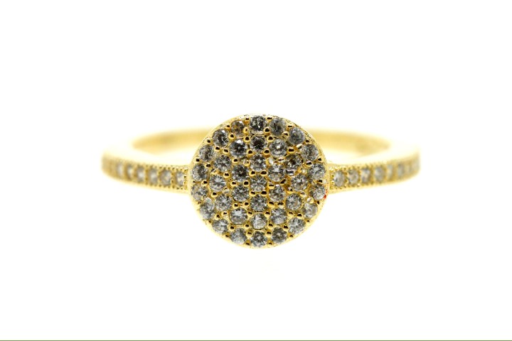 Anillo plata 925 con zirconita microsetting 