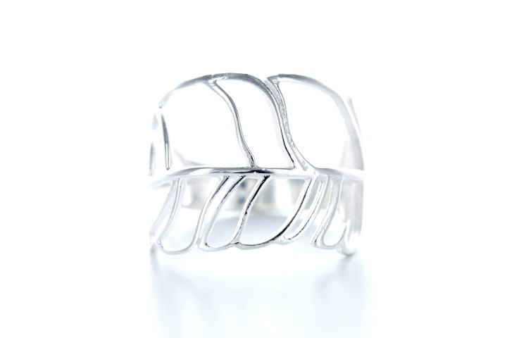 Anillo plata 925 hoja 