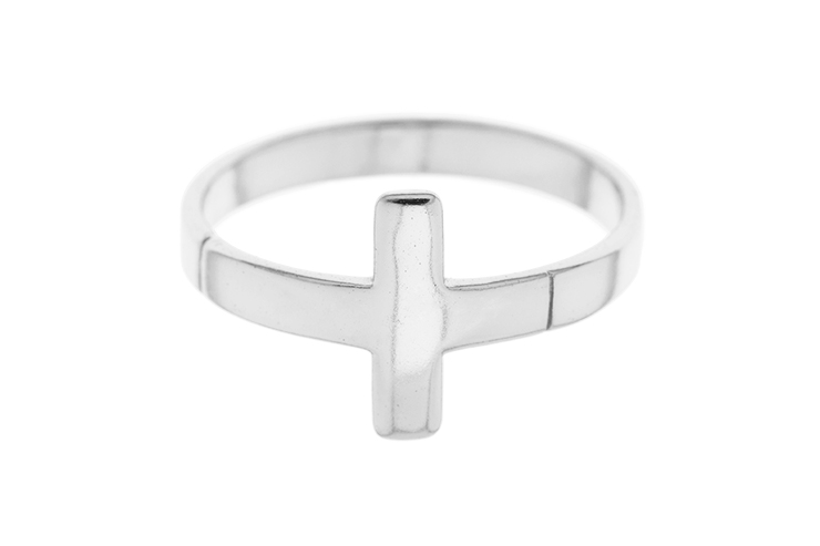 Silver 925 ring cross