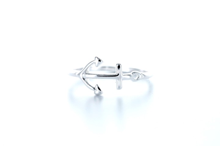 Silver 925 anchor ring