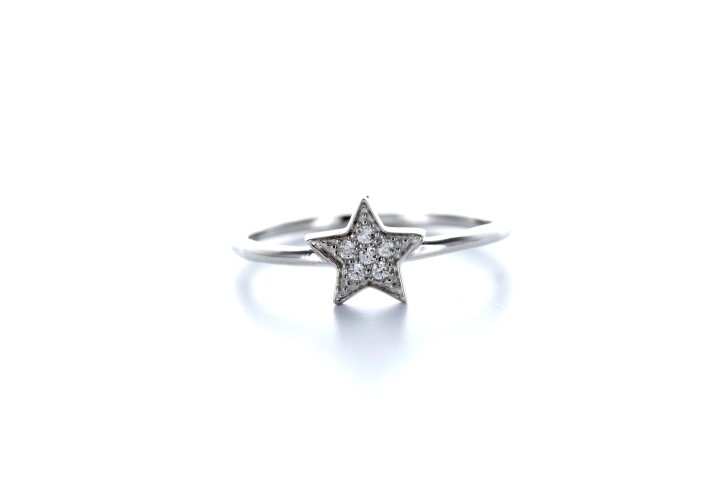 Silver 925 ring cz star