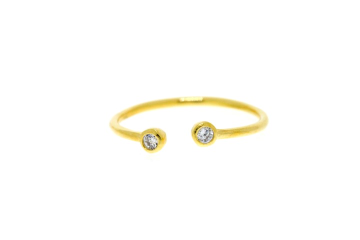 Silver 925 ring cz free size