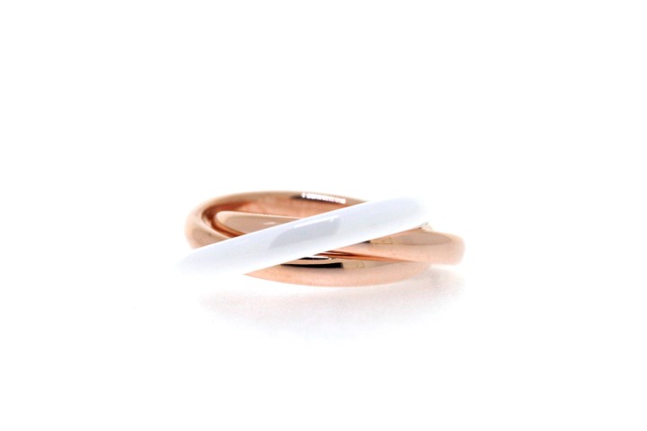 Silver 925 ceramic ring