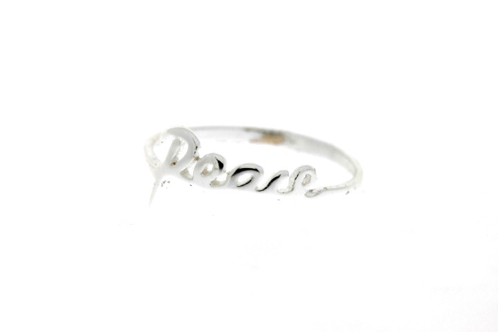 Anillo plata 925 peace 