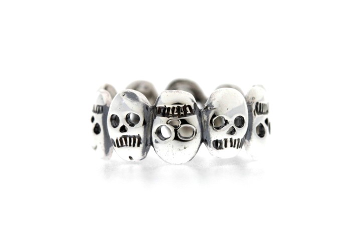 Anillo plata 925 multi calavera 