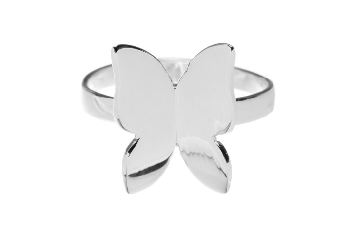[07803A1200PL] Silver 925 butterfly ring (EU size 52)