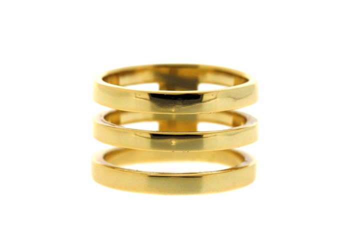 Sterling silver double ring