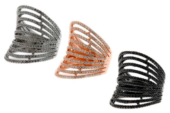 Silver 925 cz microsetting ring