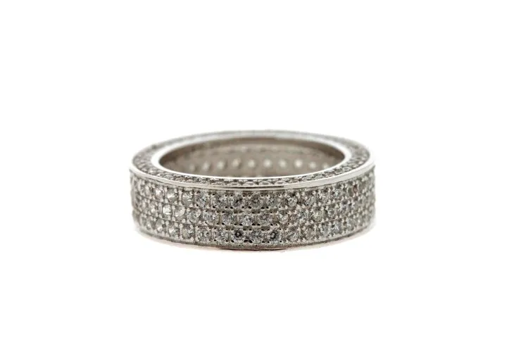 Silver 925 cz alliance ring