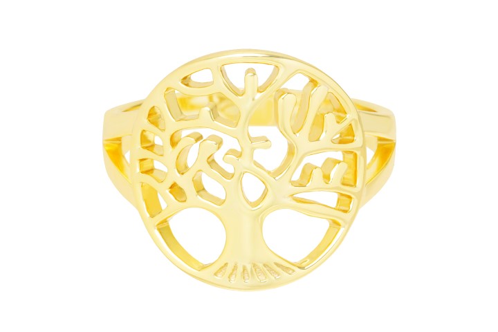 Silver 925 tree of life ring