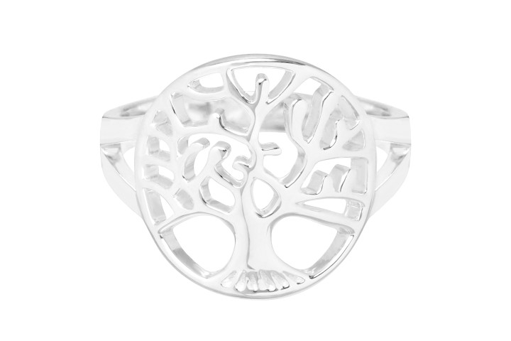 [08263A1200PL] Silver 925 tree of life ring (EU size 52, Sterling silver)