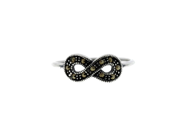 Anillo plata 925 marquesita infinito 