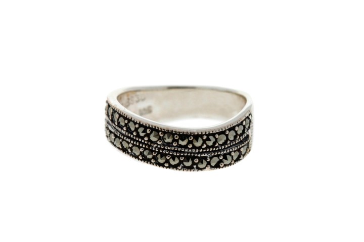 Anillo plata 925  marquesita 