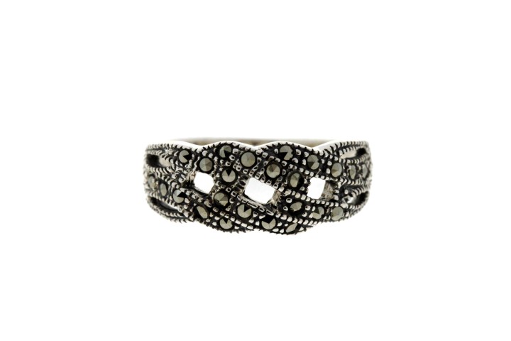 [08552A126MAR] Anillo plata 925  marquesita  (Talla 12)
