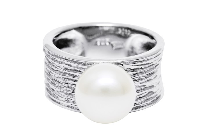 Anillo plata 925 perla cultivada 9mm 