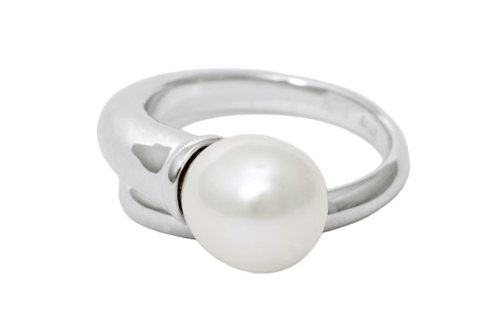 Anillo plata 925 perla cultivada 9mm 